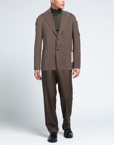 Man Blazer Brown Size 42 Viscose, Polyamide, Elastane