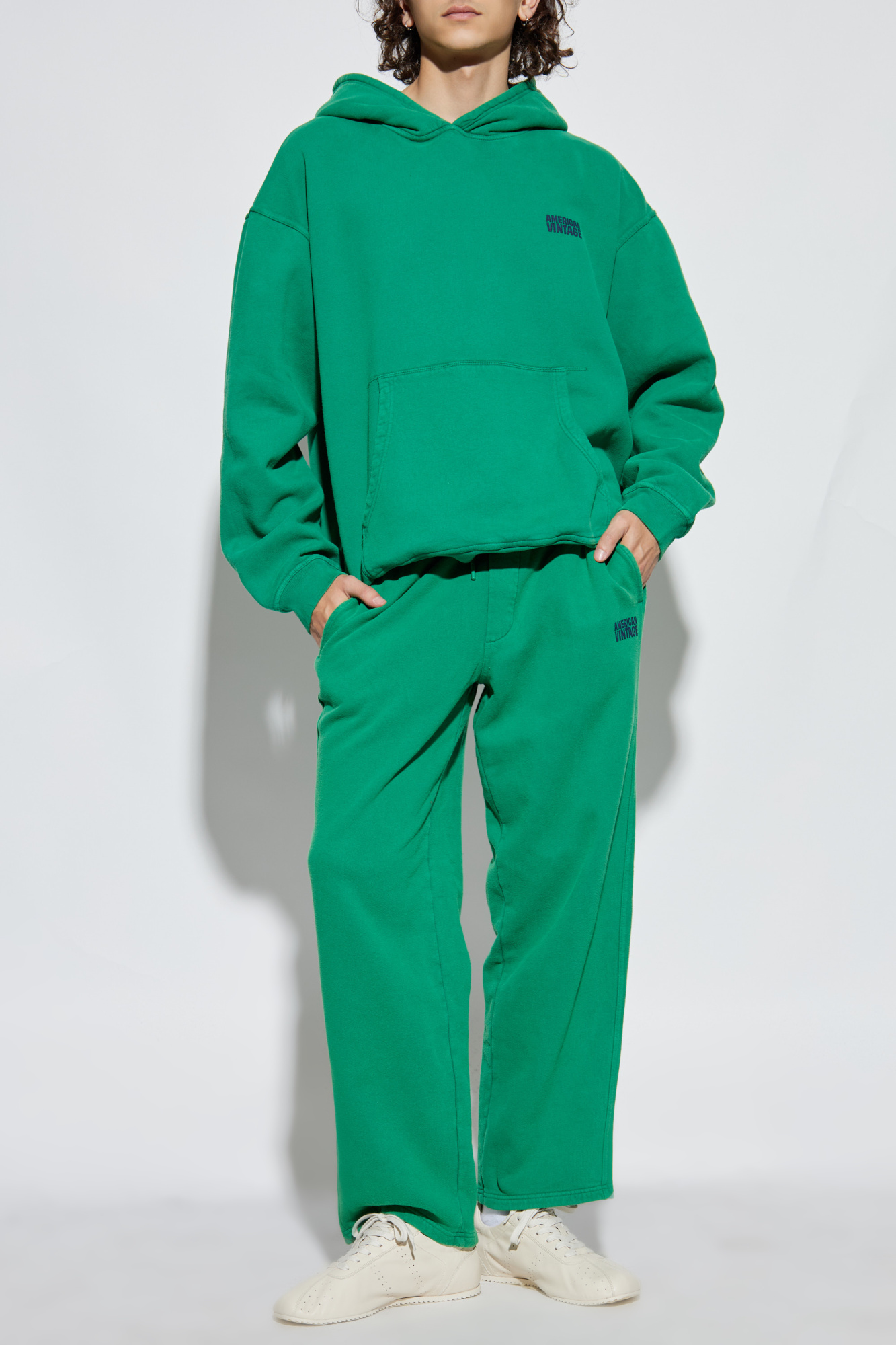 Sweatshirt With Logo, Men's, Green