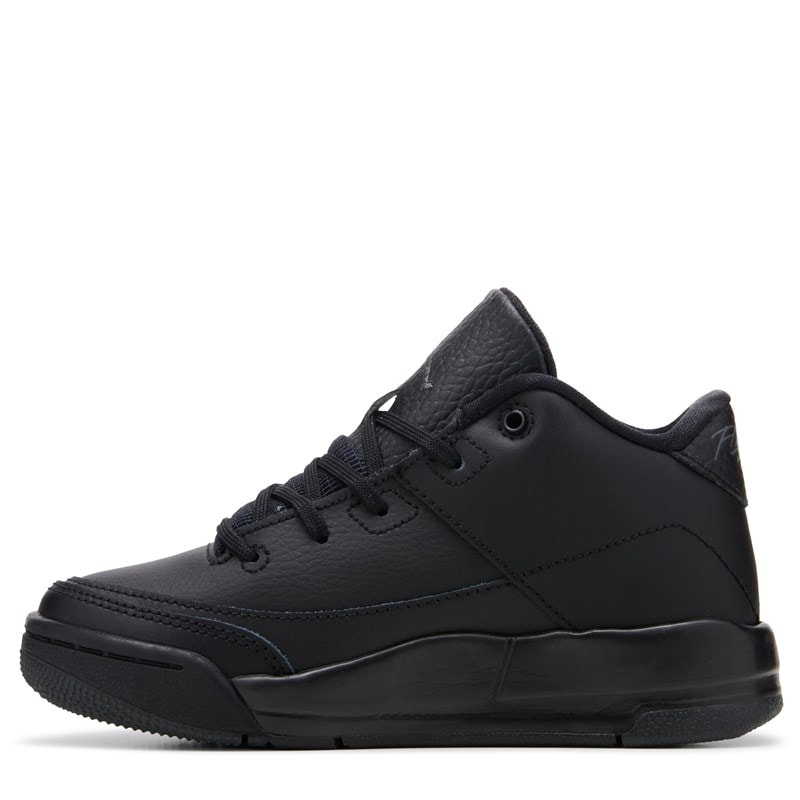 Kids' Flight Origin 3 Mid Top Sneaker Little Kid Shoes (Black)