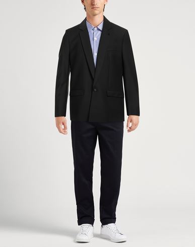 Man Blazer Black Size 36 Polyester, Virgin Wool, Elastane