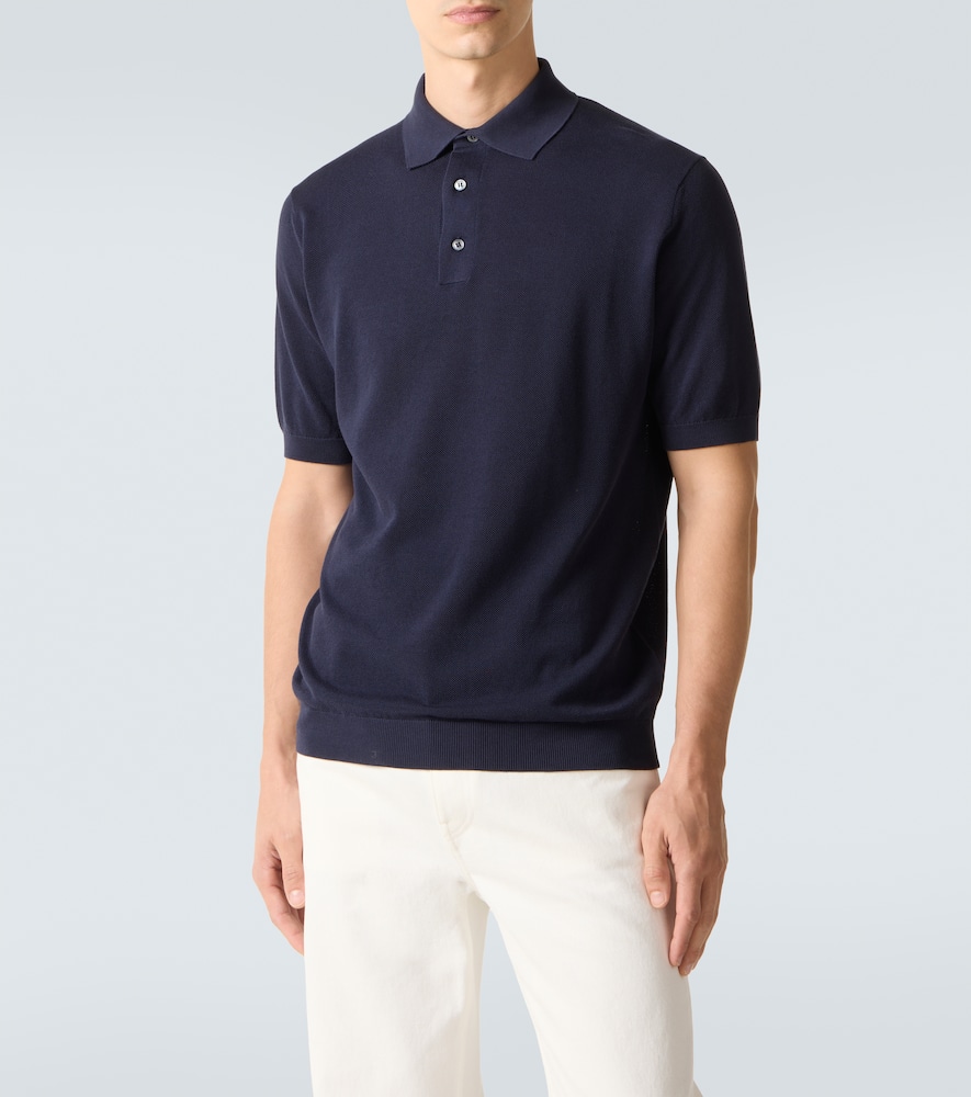 Cotton piqué polo shirt