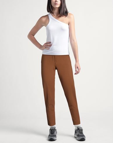 Woman Pants Brown Size 4 Viscose, Polyamide, Elastane