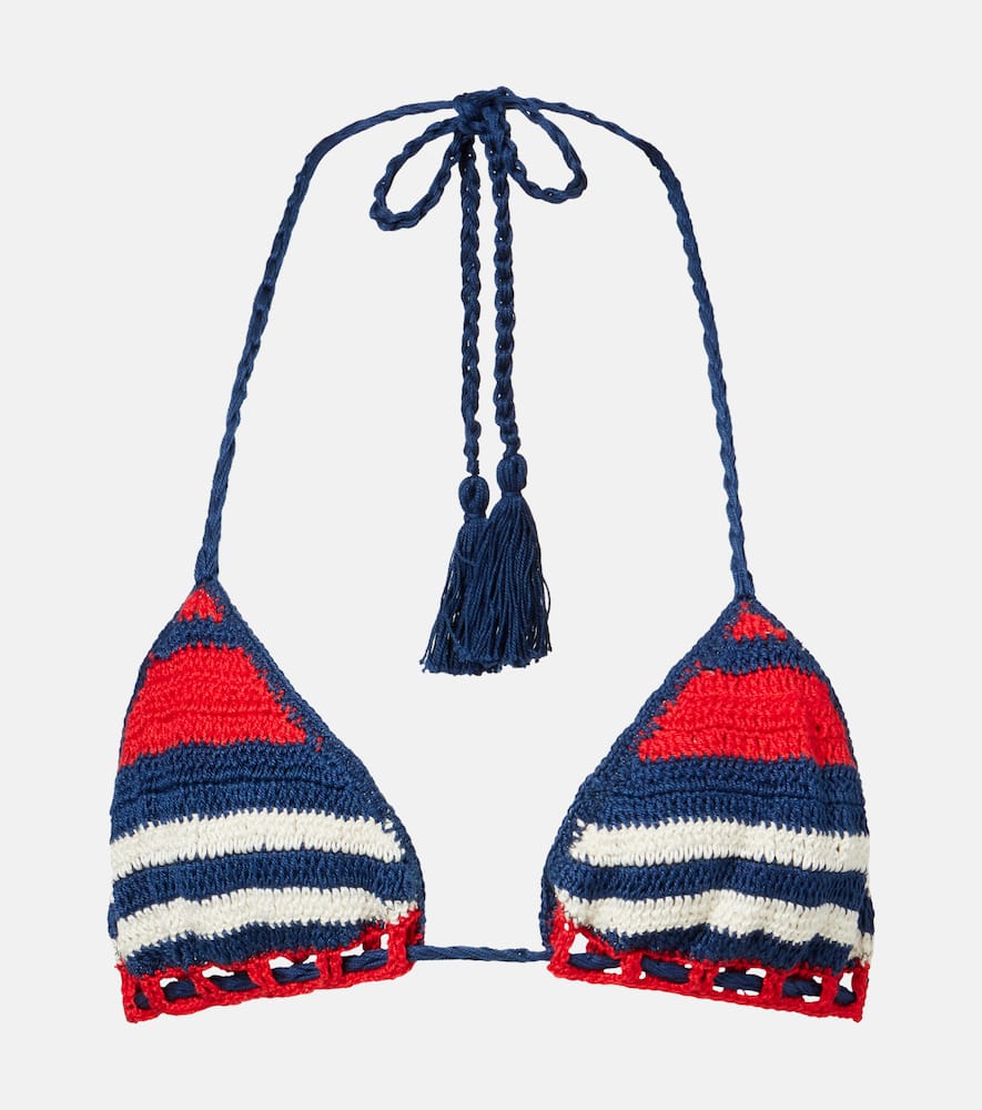 Gabrielle crochet cotton bikini top