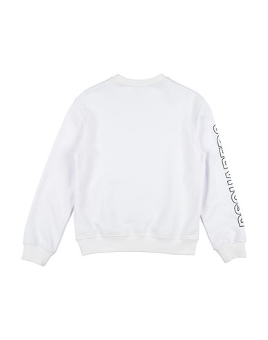 Kid Boy Sweatshirt White Size 10 Cotton, Elastane
