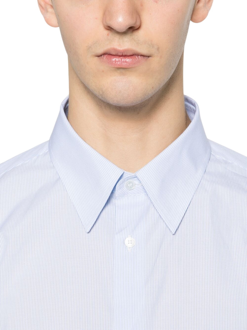 Striped-trim Shirt