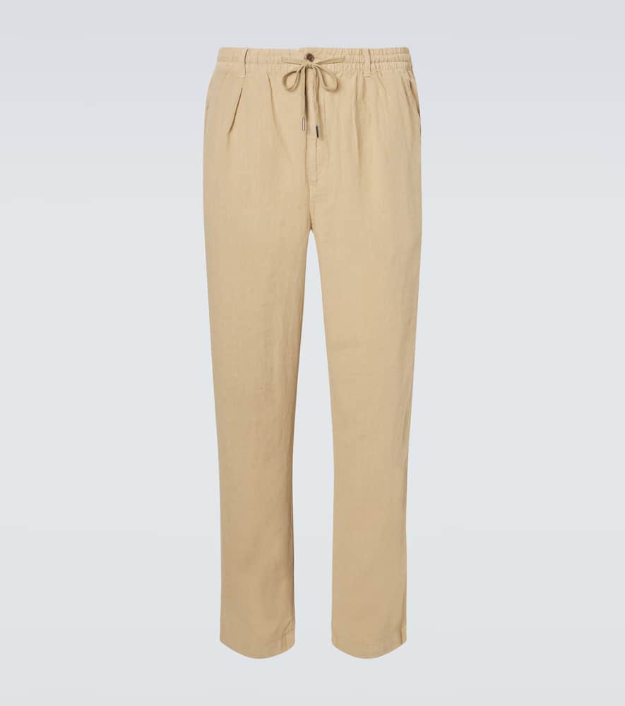 Linen straight pants
