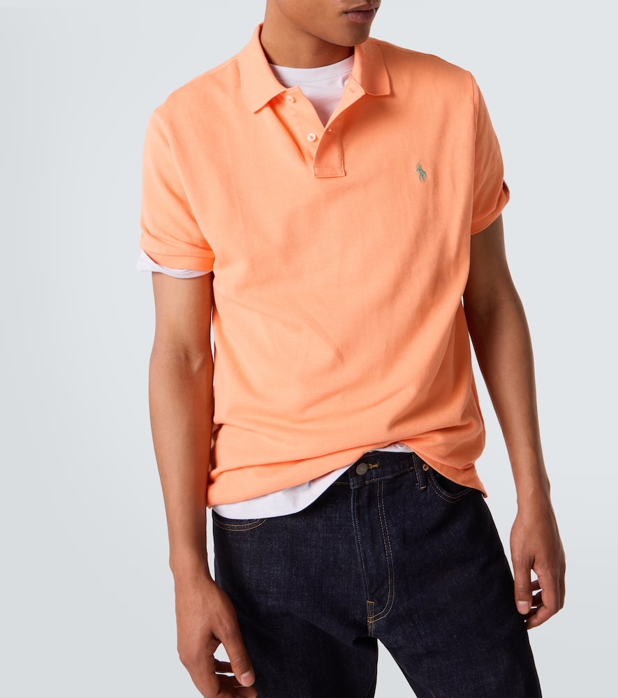 Cotton piqué polo shirt