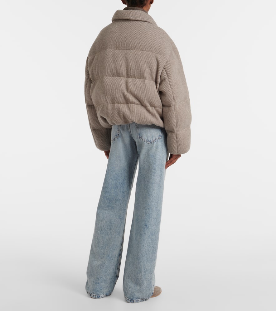 Cashmere down jacket