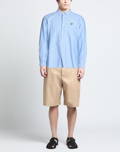 Lyle & Scott Vintage Man Shirt Sky blue Size XS Organic cotton