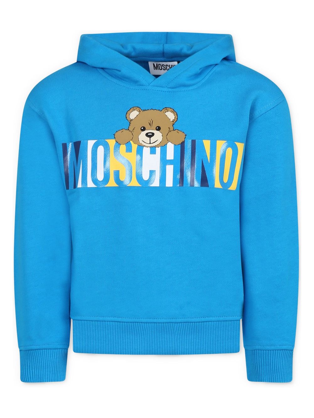 Teddy Bear print hoodie - Blue