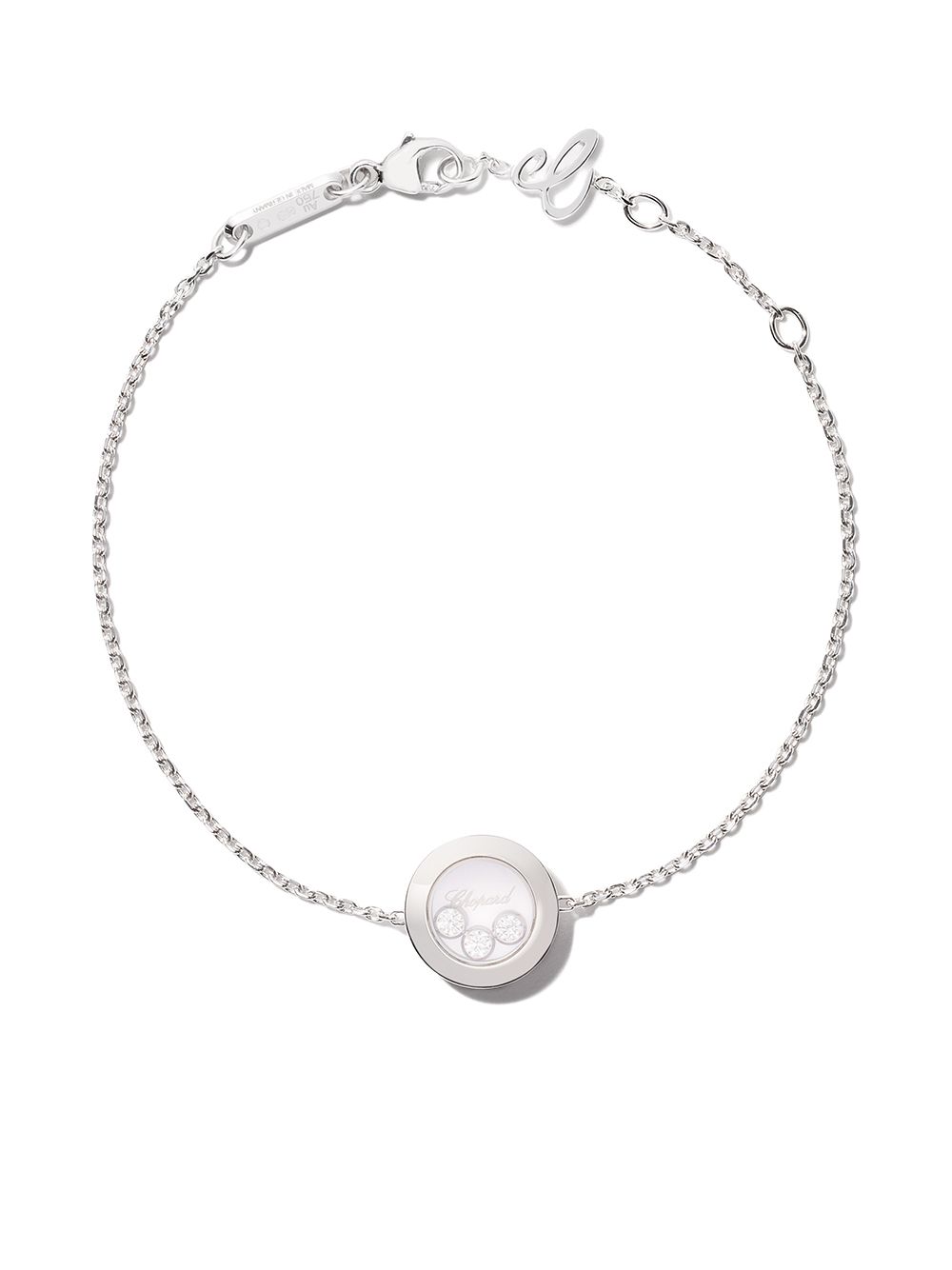 18kt white gold Happy Diamonds Icons bracelet