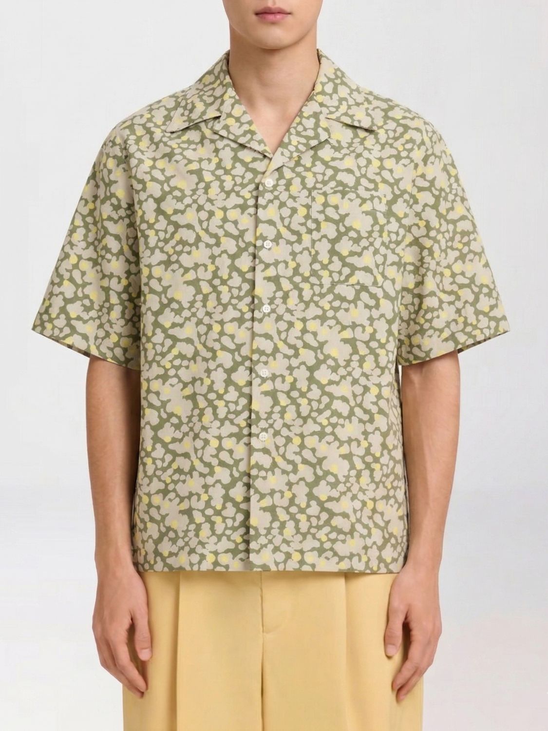 Shirt Men color Moss Green