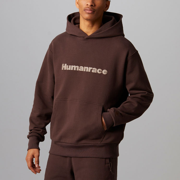 X Pharrell Humanrace Logo Hoodie 'Brown'