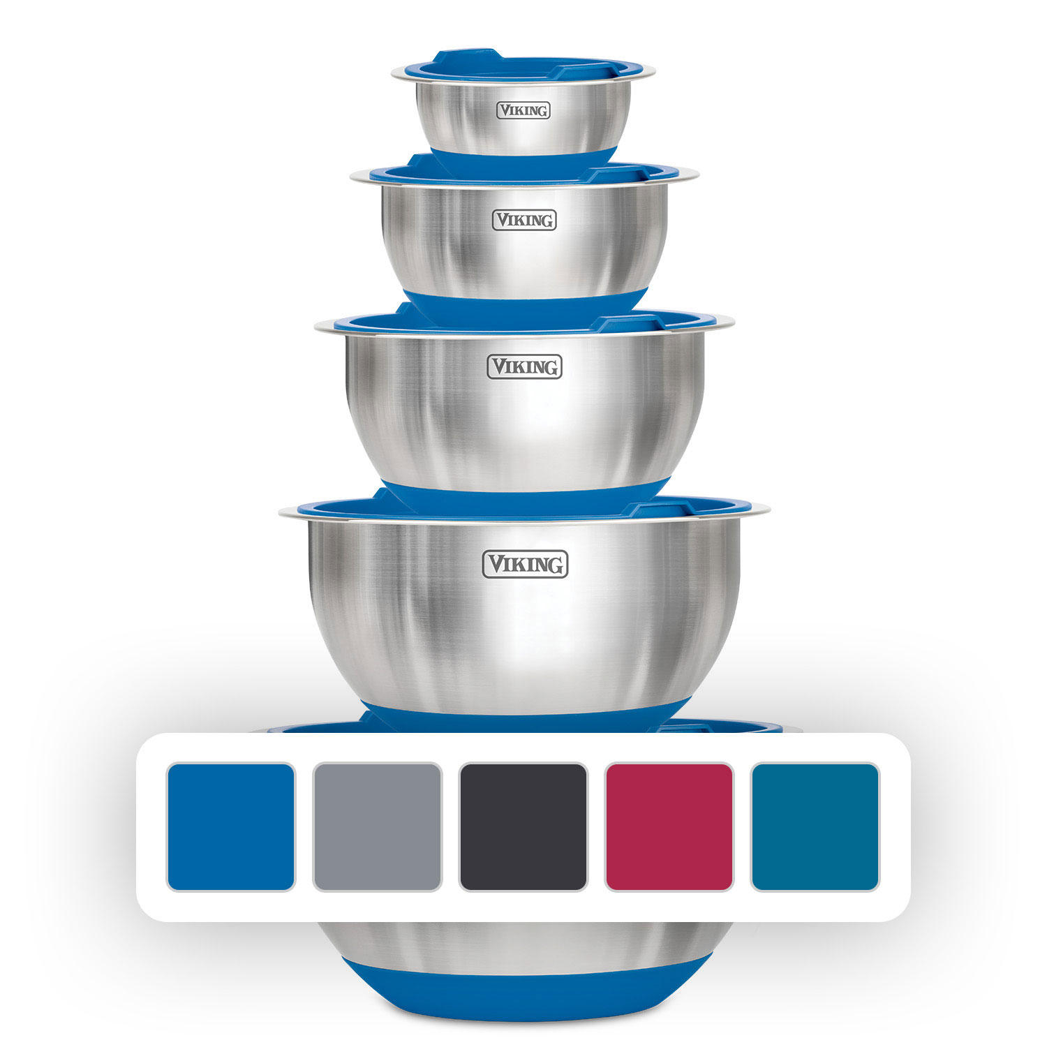 10-Piece Stainless Steel Mixing