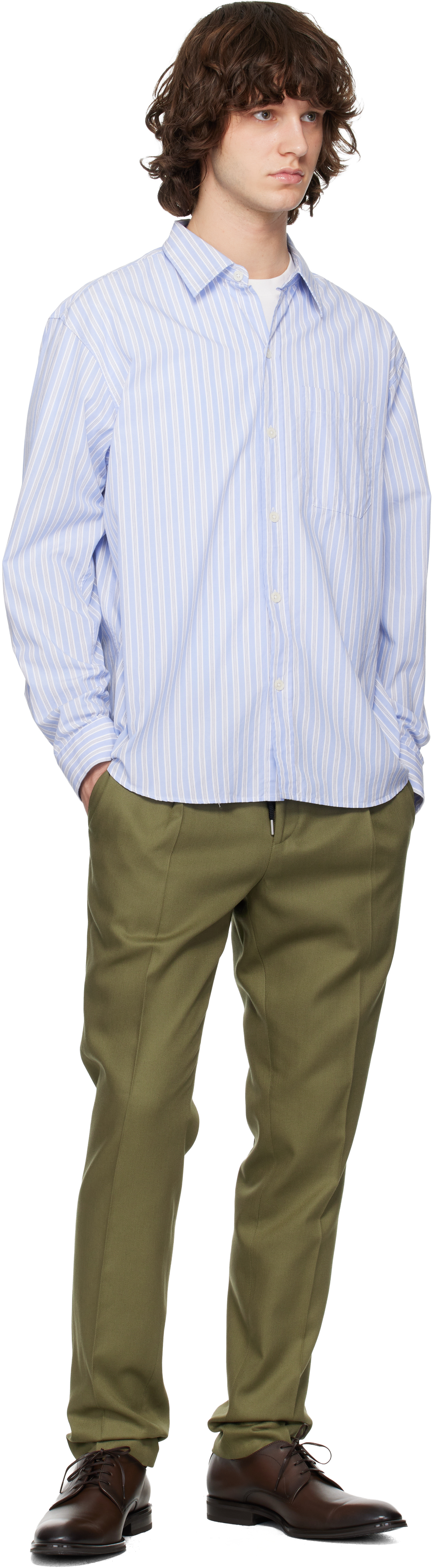 Khaki Slim-Fit Trousers
