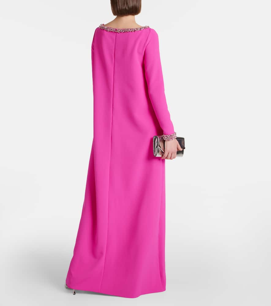 Naimal embellished crêpe gown
