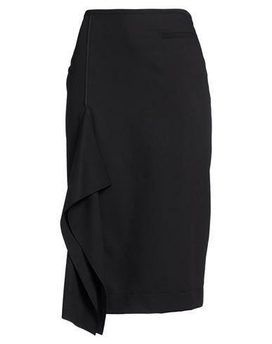 Sketch Out Woman Midi skirt Black Size 10 Polyester, Viscose, Elastane