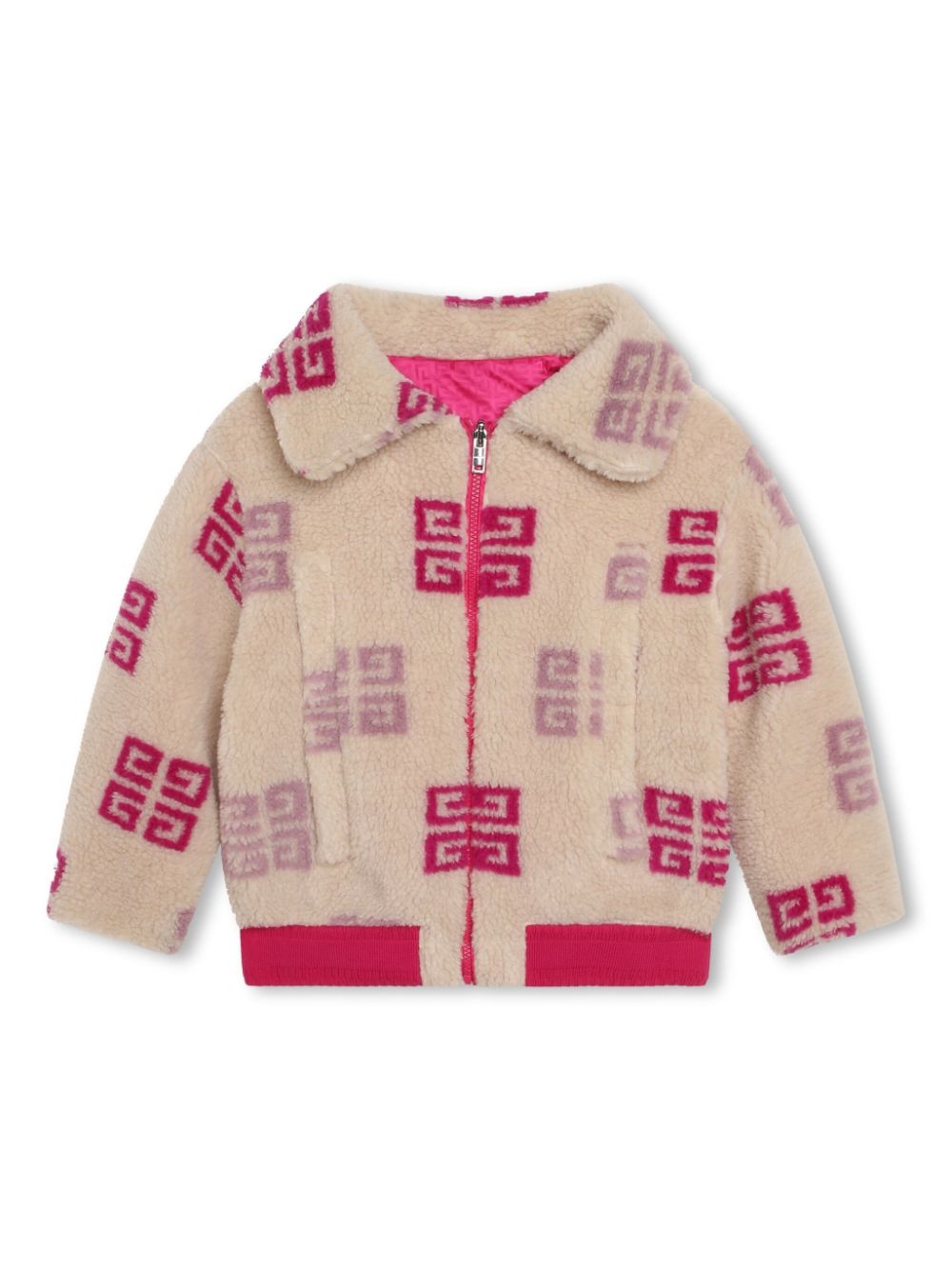 4G-motif reversible jacket - Pink