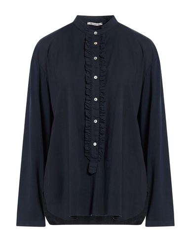 Trebarrabi Woman Top Midnight blue Size M Cotton, Elastane