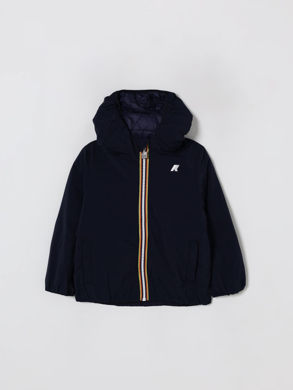 Coat Kids color Blue
