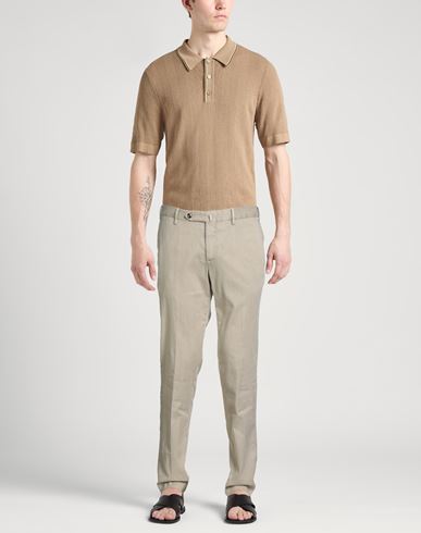 Man Pants Beige Size 28 Linen, Cotton, Elastane