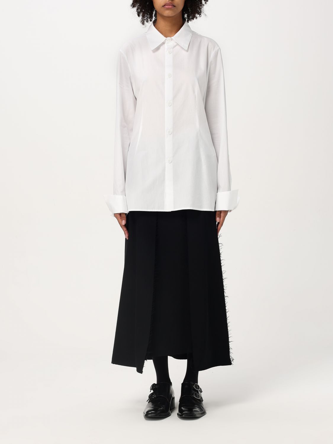 Draped shirt - White