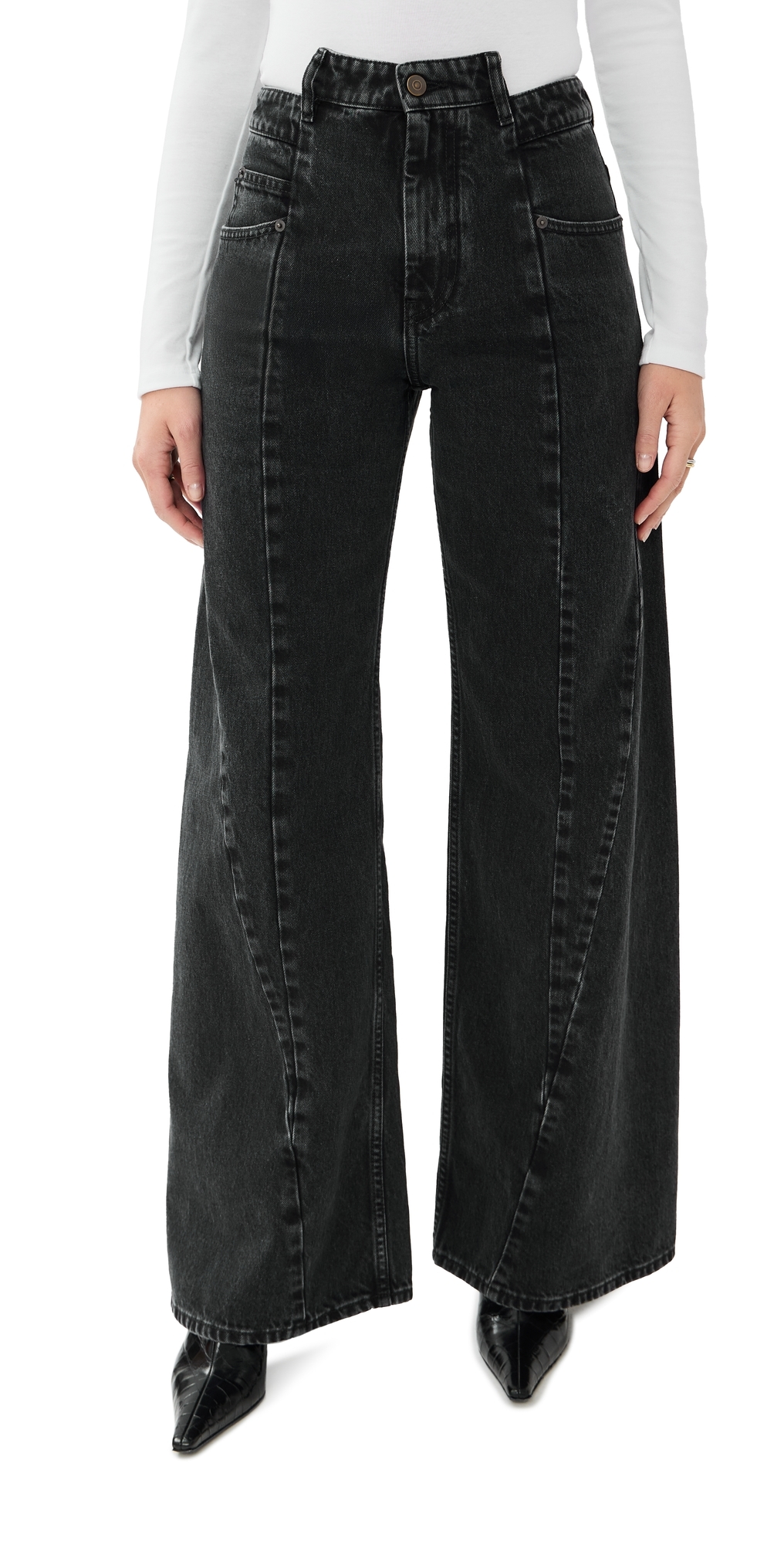 5 Pockets Pants Medium Black Stone