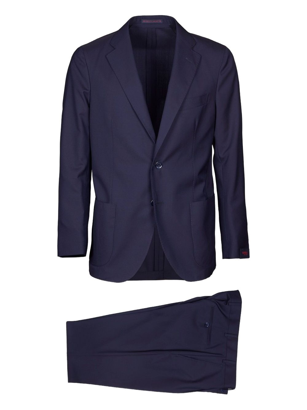 Patch pocket single-breasted suit - Blue