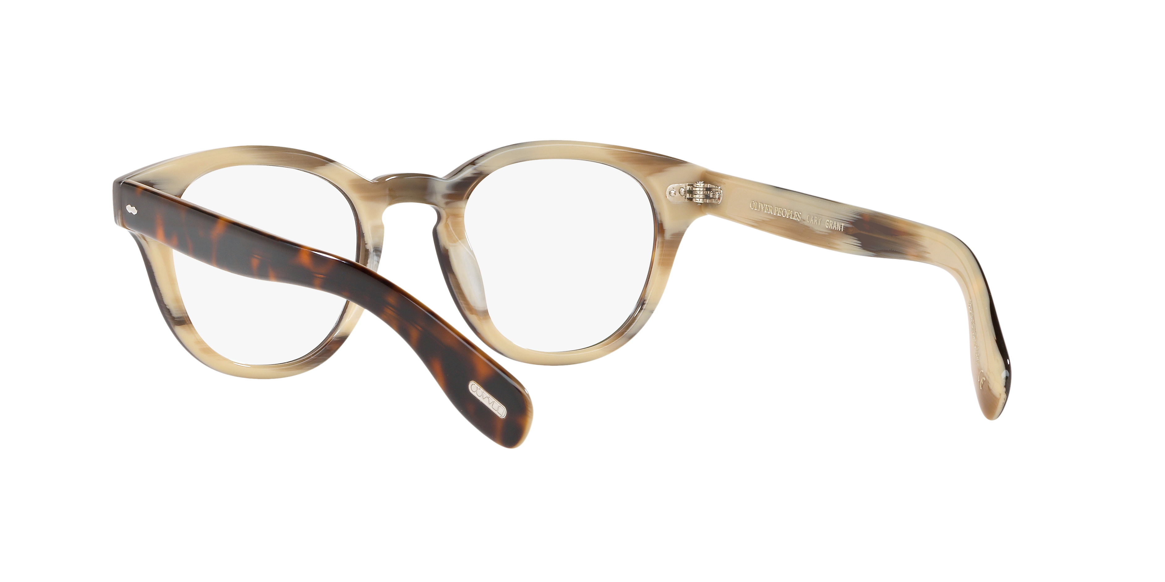 Oliver Peoples Unisex Oliver Peoples OV5413U CARY GRANT 1666 Montature da vista Acetato Tartaruga Trasparente Rotonda Normale