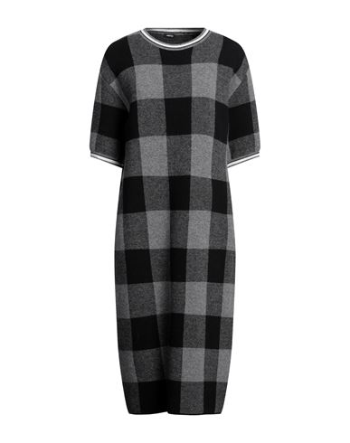 Woman Midi dress Lead Size 4 Wool