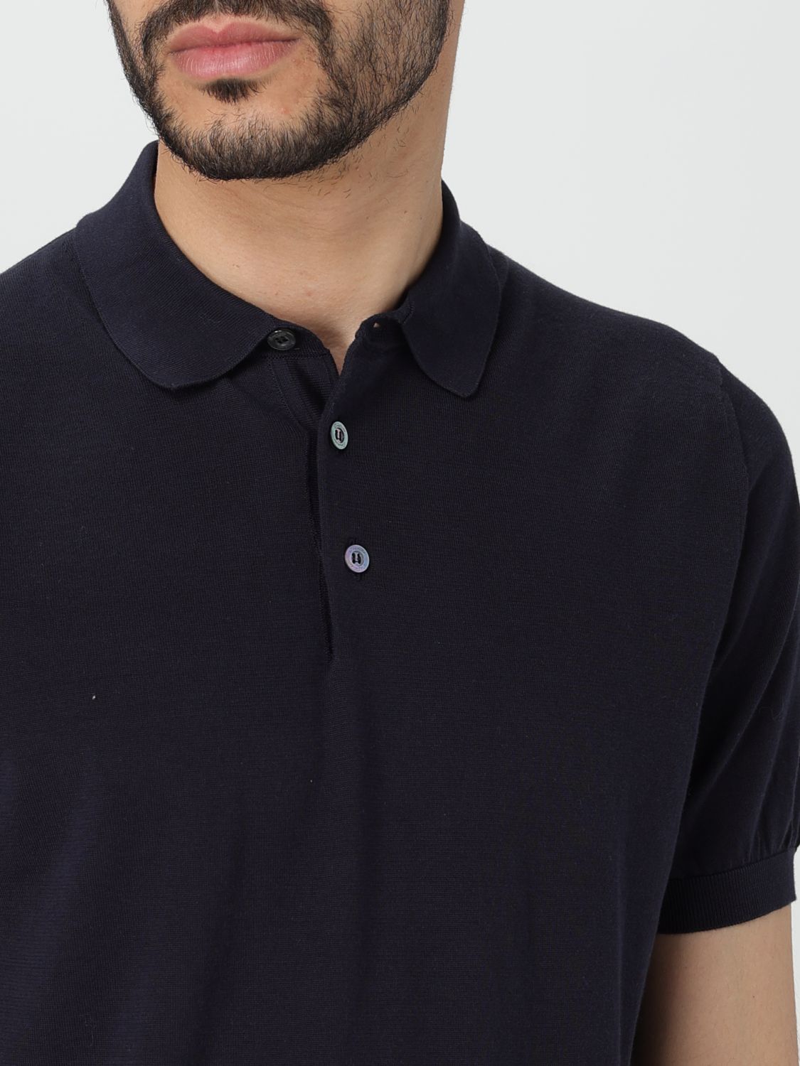 Polo Shirt Men color Blue