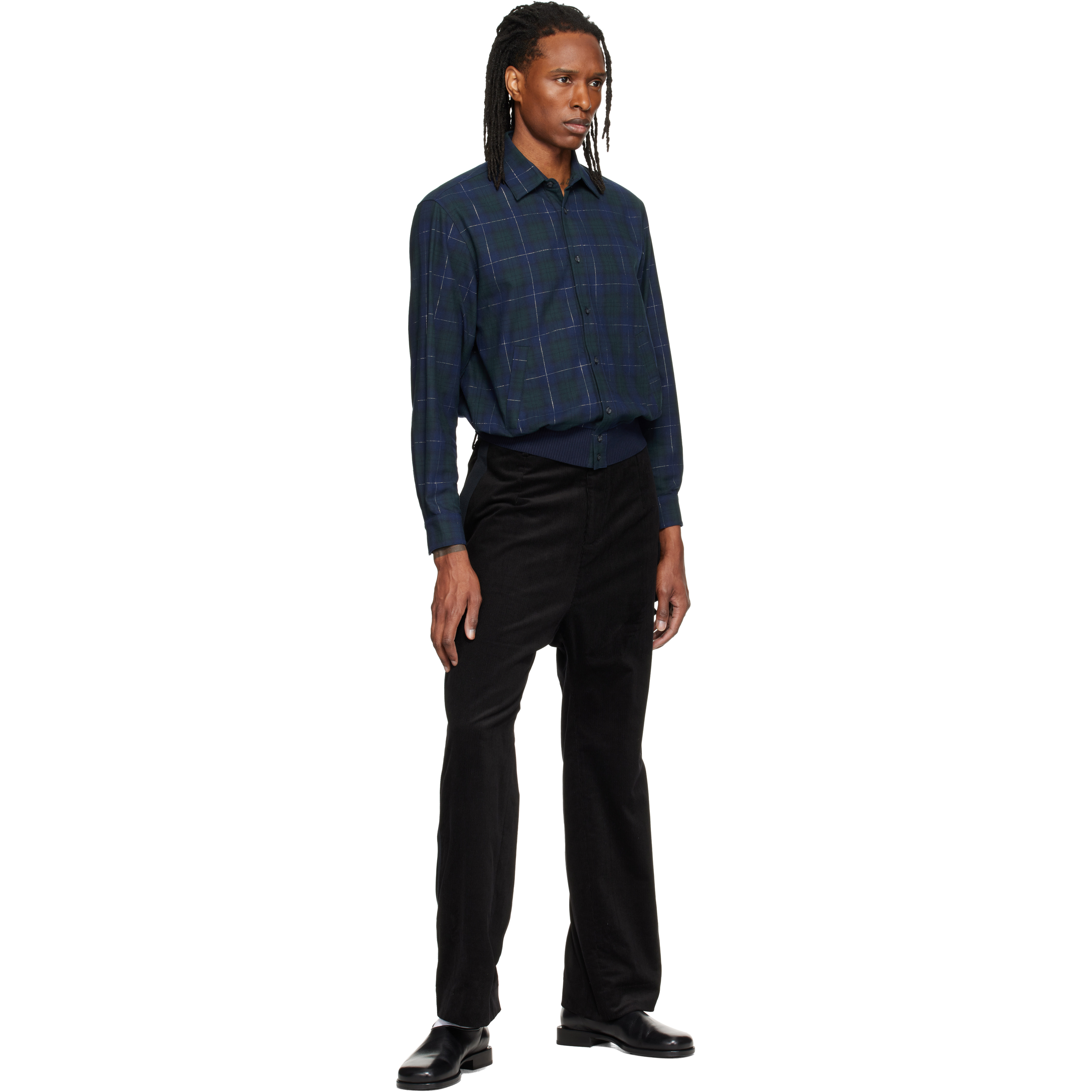 Black Cord Tux Trousers