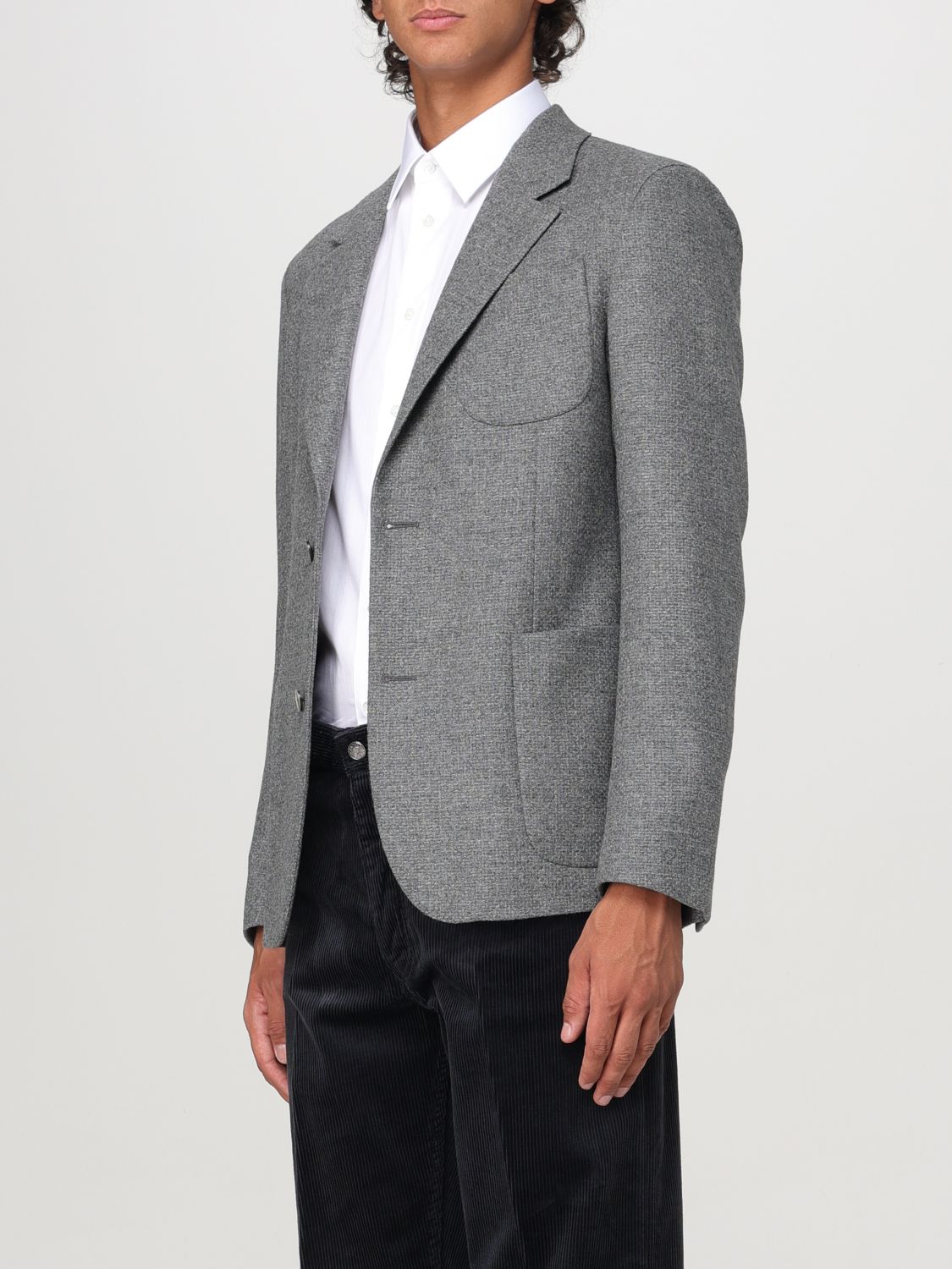 Blazer Men color Grey