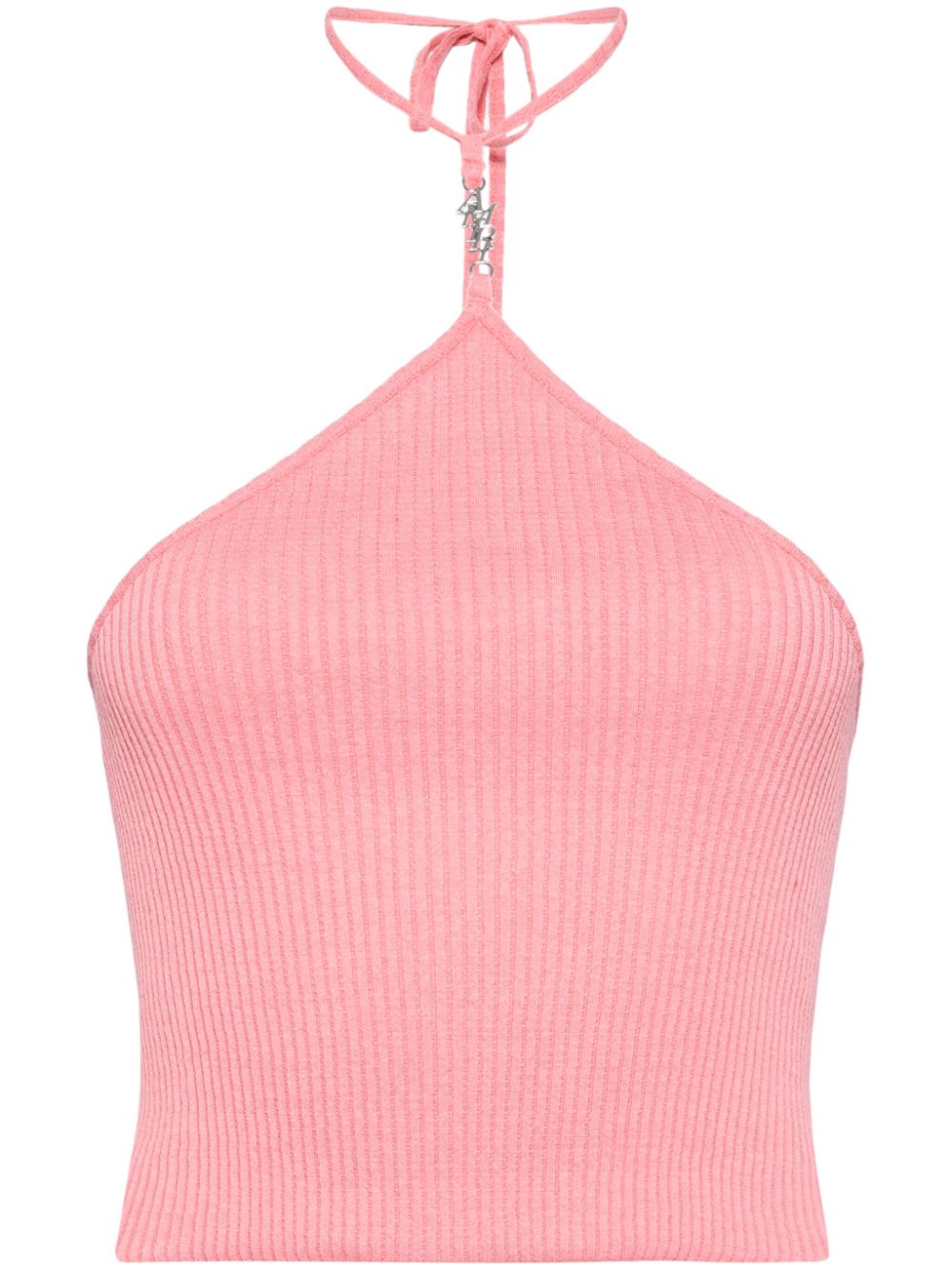 Stacked halter top - Black