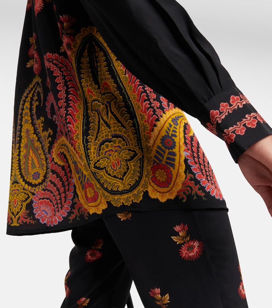 Etro Paisley silk blouse