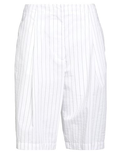Woman Shorts & Bermuda Shorts White Size 2 Cotton, Polyamide