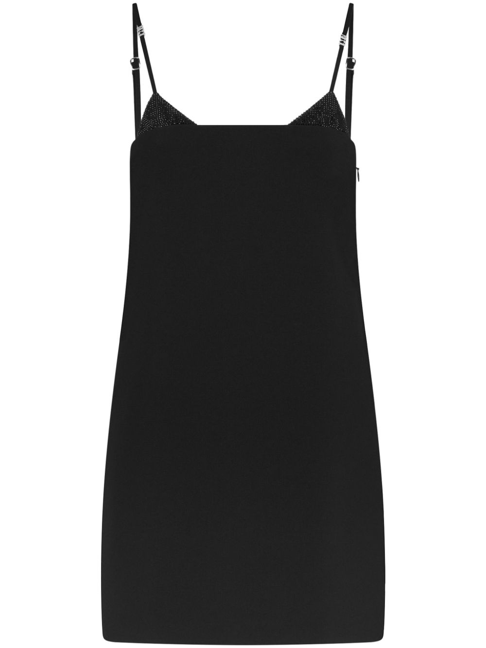 Embellished slip minidress - Black