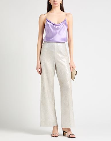 Aviù Woman Pants Ivory Size 10 Polyester