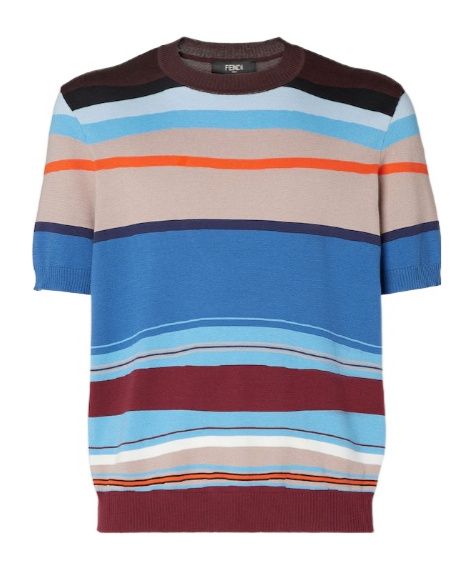 Venetian Stripe Knit T-Shirt