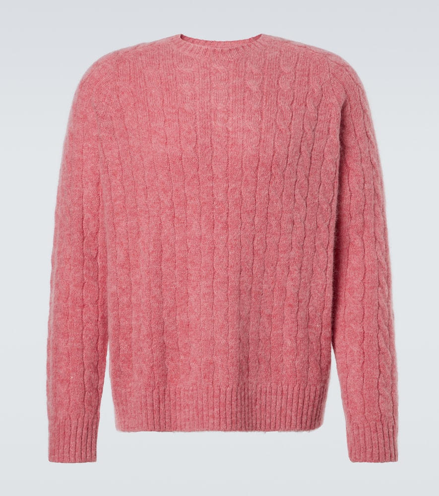 Cable-knit sweater