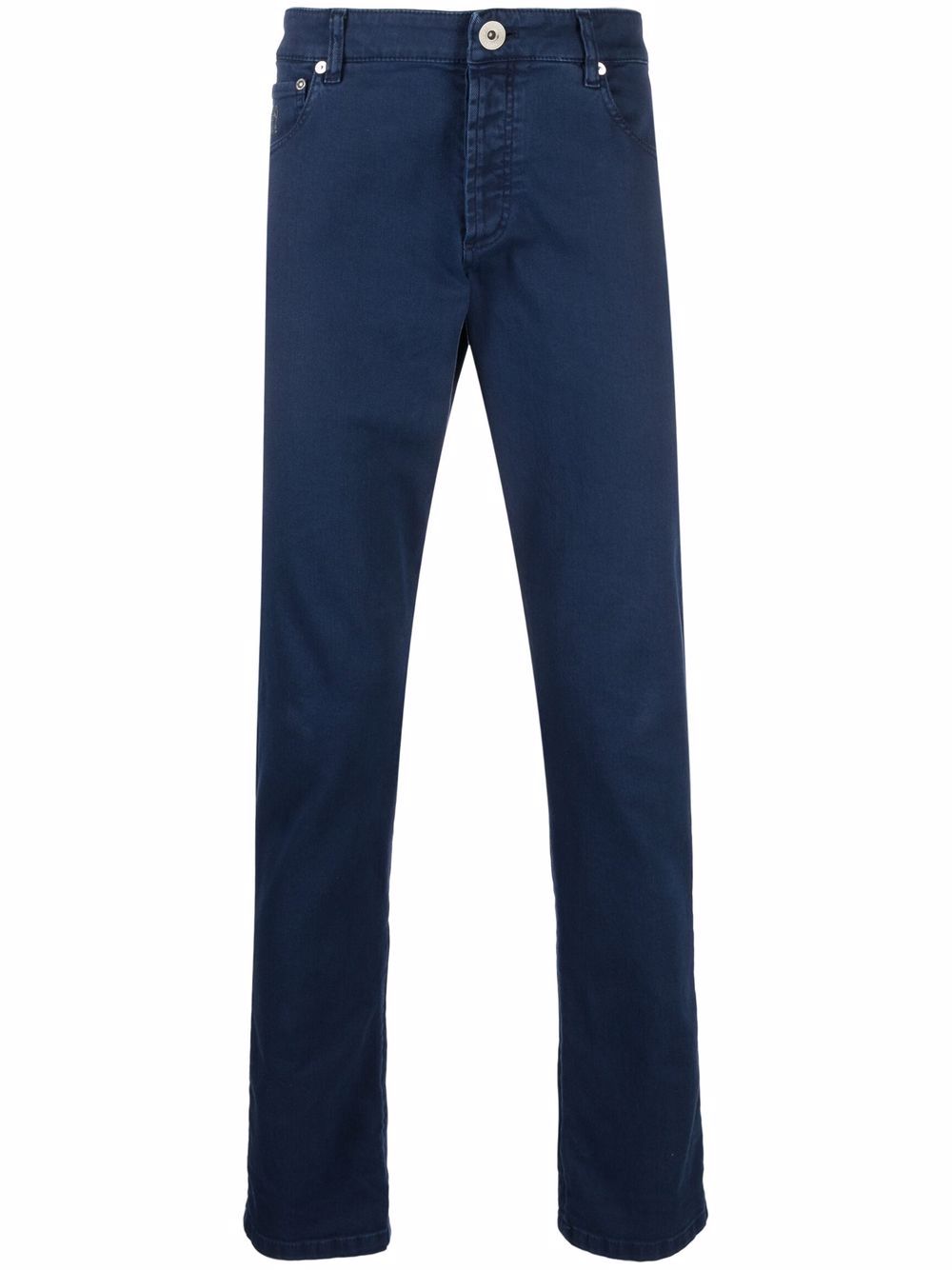 Dyed straight-leg jeans - Blue