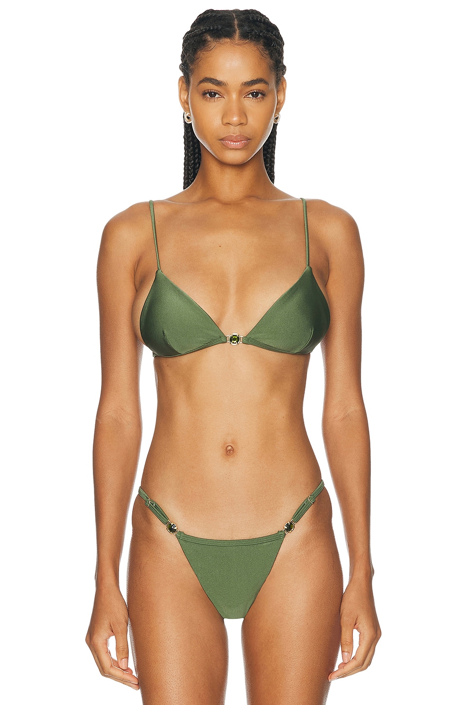 Bananhot Emi Lynn Bikini Top in Olive
