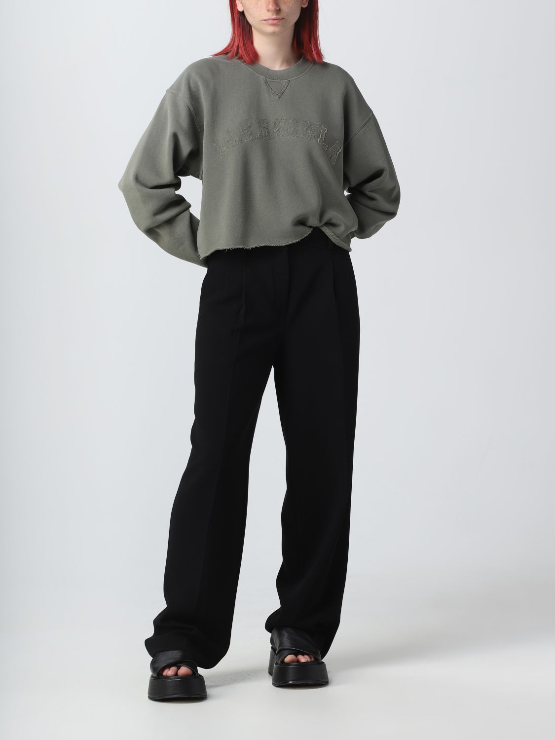 Sweatshirt Woman color Green