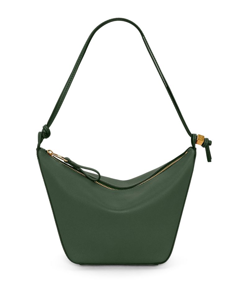 Mini Leather Hammock Hobo Bag