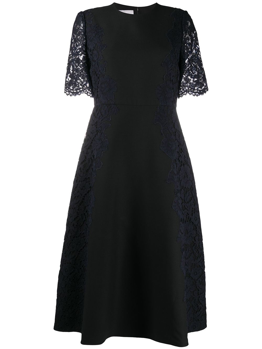 Valentino Garavani lace sleeve dress - Black