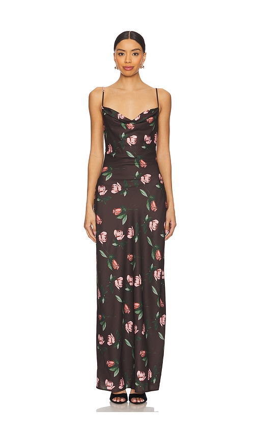 MORE TO COME Desiree Maxi Dress in Brown.  XS. Also in
