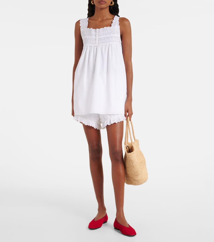 Ezra broderie anglaise cotton top