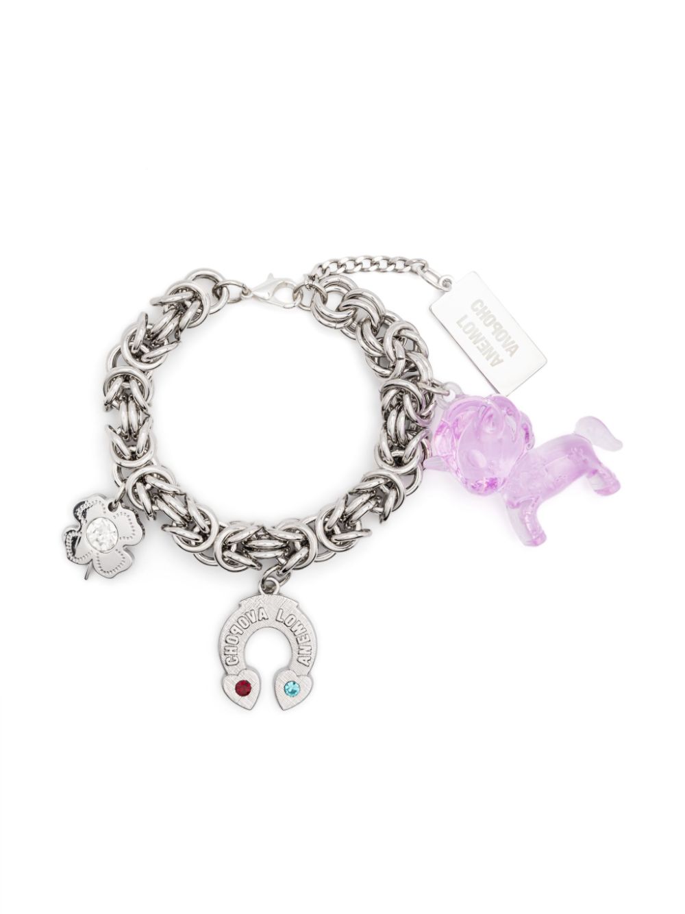 Charm-detail bracelet - Silver