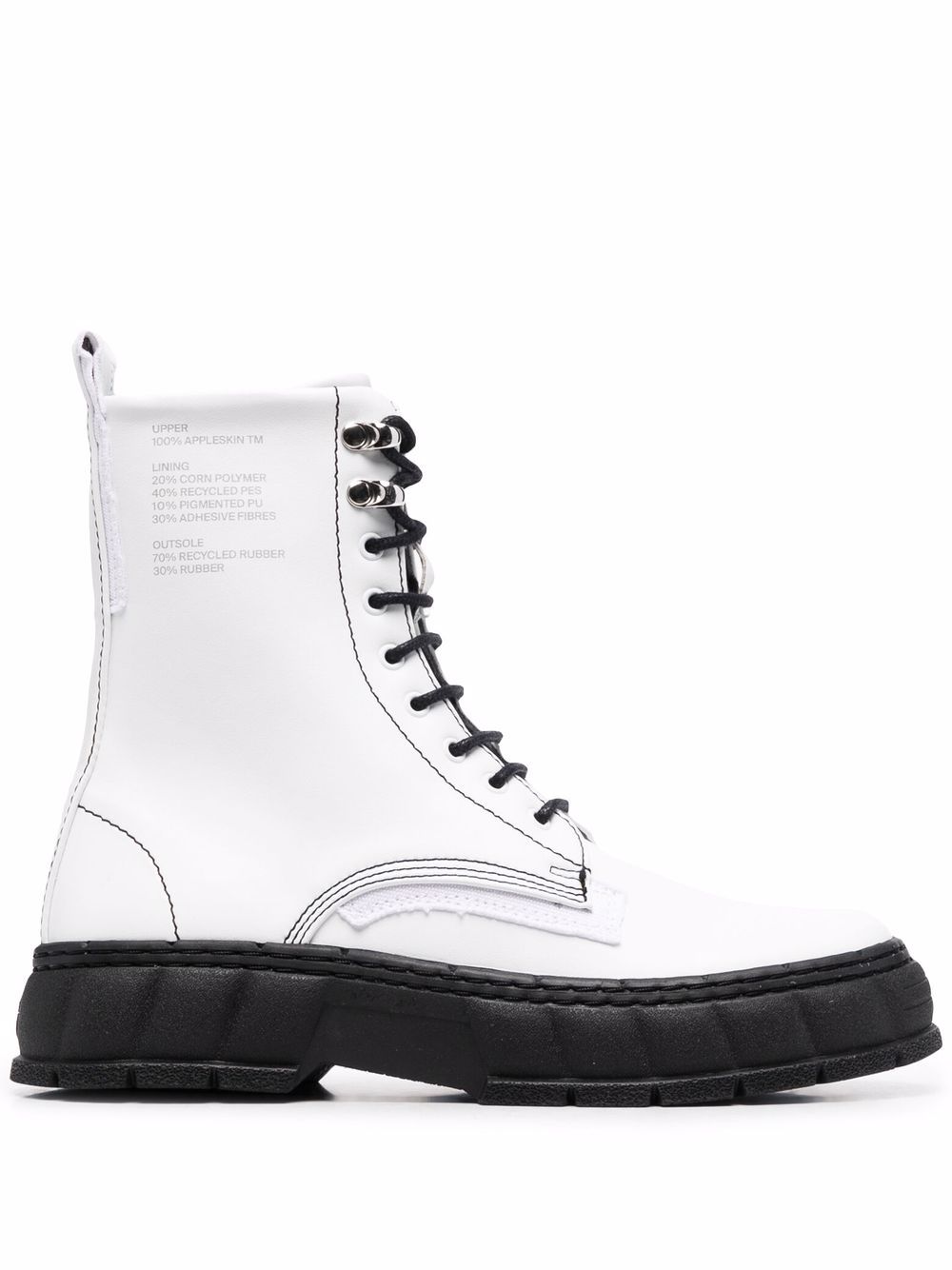 1992 logo-print ankle boots - White