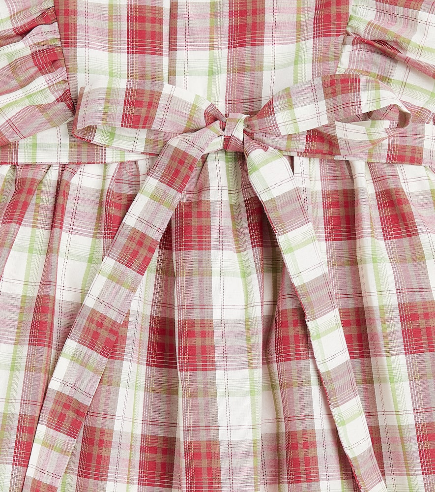 Blanca checked cotton-blend dress